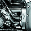 Load image into Gallery viewer, Kuryakyn Deluxe Oil Line Nacelle Cover 00-06 Softail Models Chrome - Side View