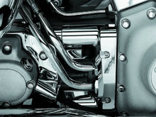 Load image into Gallery viewer, Kuryakyn Deluxe Oil Line Nacelle Cover 00-06 Softail Models Chrome - Side View