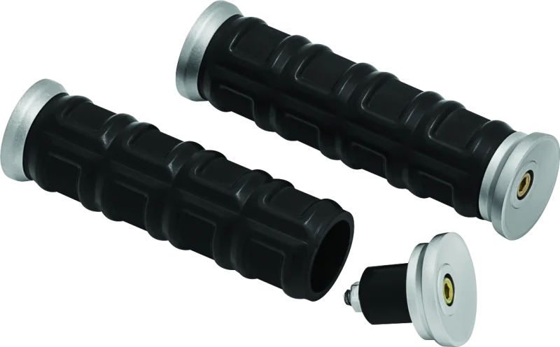 Kuryakyn Dillinger Grips 1in Silver