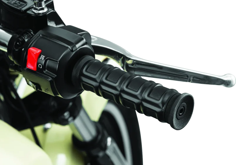 Kuryakyn Dillinger Grips 7/8in Universal Black - Side View