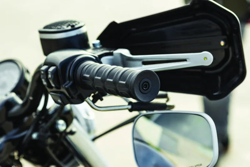 Kuryakyn Dillinger Grips Dual Cable Satin Black - Side View