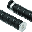Load image into Gallery viewer, Kuryakyn Dillinger Grips Dual Cable Silver