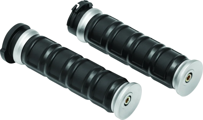 Kuryakyn Dillinger Grips Dual Cable Silver