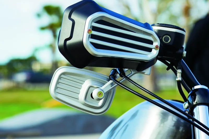 Kuryakyn Dillinger Handguards Silver - Side View