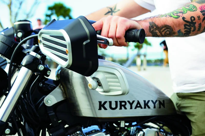 Kuryakyn Dillinger Handguards Silver - Installation View