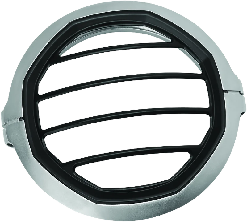 Kuryakyn Dillinger Headlight Trim 5-3/4 Sil - Main Product View