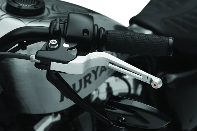 Kuryakyn Dillinger Levers Silver - Side View