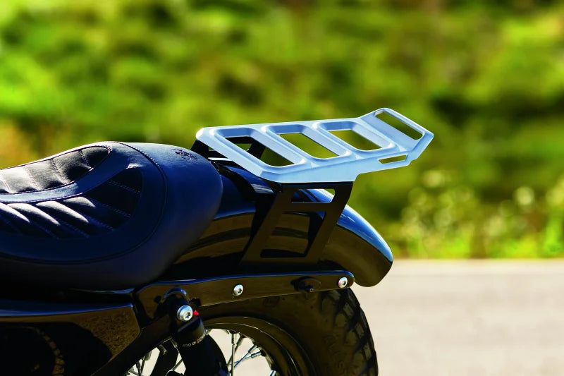 Kuryakyn Dillinger Luggage Rack Silver - Side View