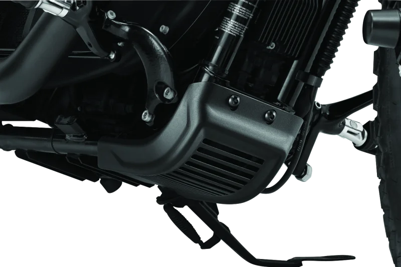 Kuryakyn Dillinger Skid Plate Black - Side View