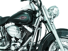 Load image into Gallery viewer, Kuryakyn Downtube Covers 00-06 Softail Chrome - Side View
