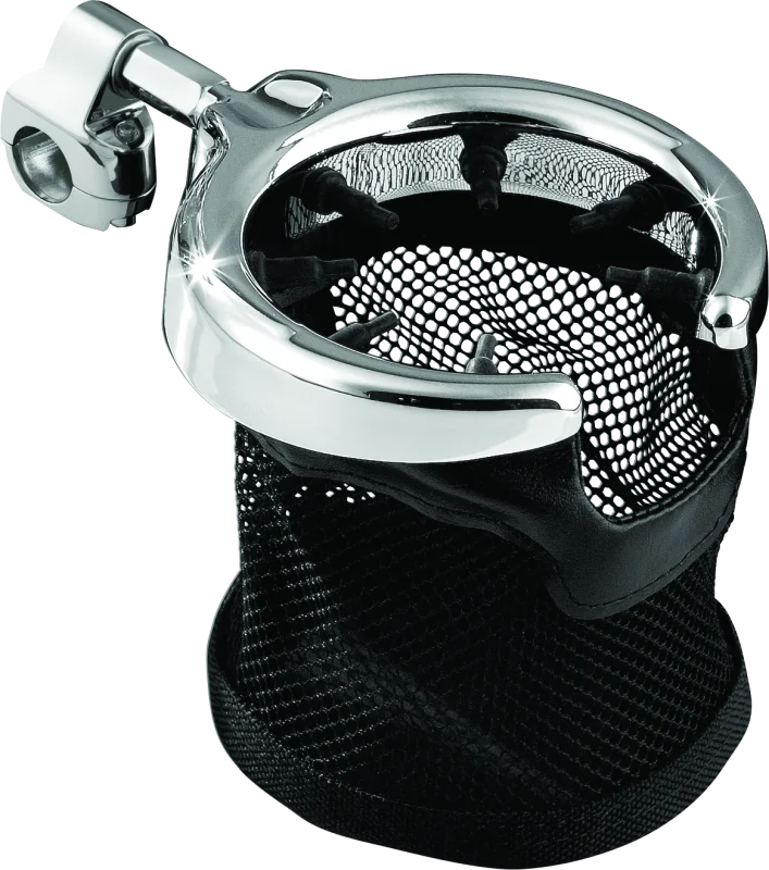 Kuryakyn Drink Holder With Basket 1-1/4in Mount Chrome