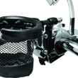 Load image into Gallery viewer, Kuryakyn Drink Holder With Basket Perch Mount Gloss Black - Side View