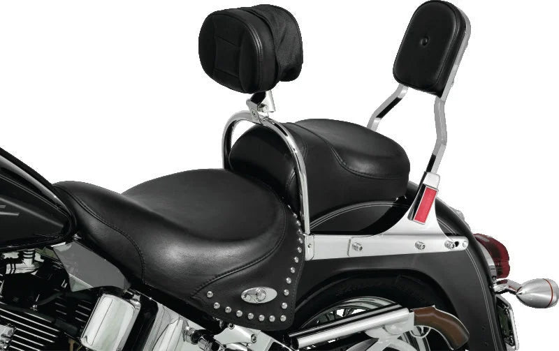 Kuryakyn Driver Backrest Most Softail Models Chrome - Side View