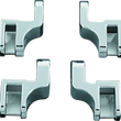 Load image into Gallery viewer, Kuryakyn Driver Floorboard Relocation Brackets For FLST Models Chrome