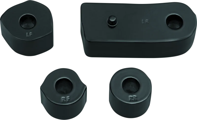 Kuryakyn Driver Floorboard Spacers 18-Up Softail Models Gloss Black - Main Product View