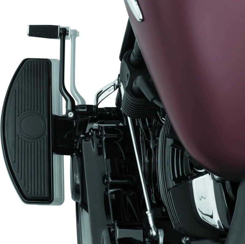 Kuryakyn Driver Floorboard Spacers 18-Up Softail Models Gloss Black - Side View