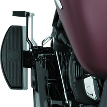 Load image into Gallery viewer, Kuryakyn Driver Floorboard Spacers 18-Up Softail Models Gloss Black - Side View