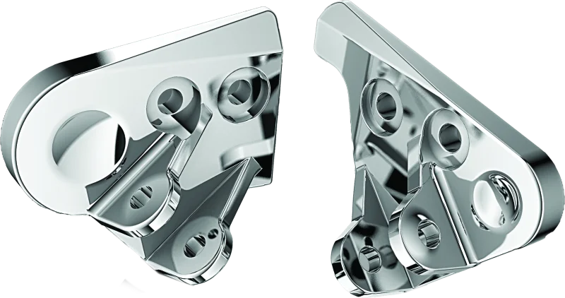 Kuryakyn Driver Peg Mounts GL1800 Chrome - Side View