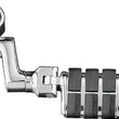 Load image into Gallery viewer, Kuryakyn Dually ISO Offset Highway Pegs With 1-1/4inch Clamp Chrome (Pair) - Side View