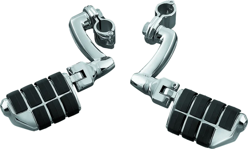 Kuryakyn Dually ISO  Pegs With 1inch Clamp Chrome (Pair) - Main Product View