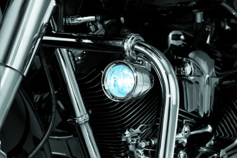 Kuryakyn Engine Guard Mounted Drive Light - Side View