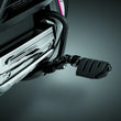 Load image into Gallery viewer, Kuryakyn Ergo II Trident Dually ISO Pegs With Long Arms Gloss Black - Side View