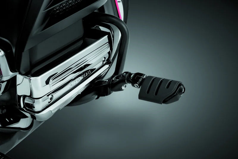 Kuryakyn Ergo II Trident Dually ISO Pegs With Long Arms Gloss Black - Side View