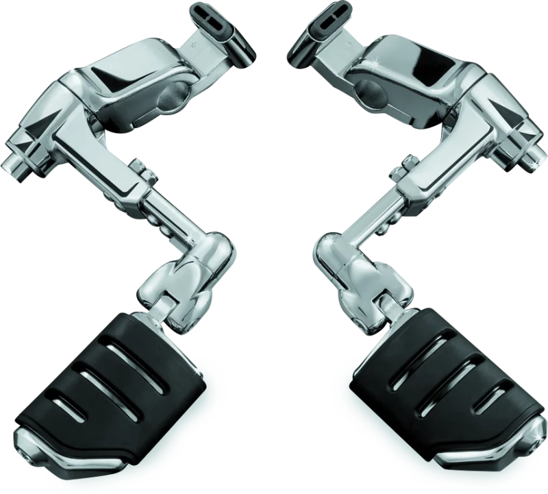 Kuryakyn Ergo III Adjustable Mount With Trident Dually ISO Pegs Chrome - Main Product View