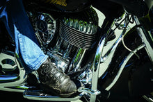 Load image into Gallery viewer, Kuryakyn Exhaust Port Fillers For Indian Black &amp; Raw - Side View