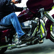 Load image into Gallery viewer, Kuryakyn Extended Brake Pedal 14 and Up Touring w/o Fairings Chrome - Side View