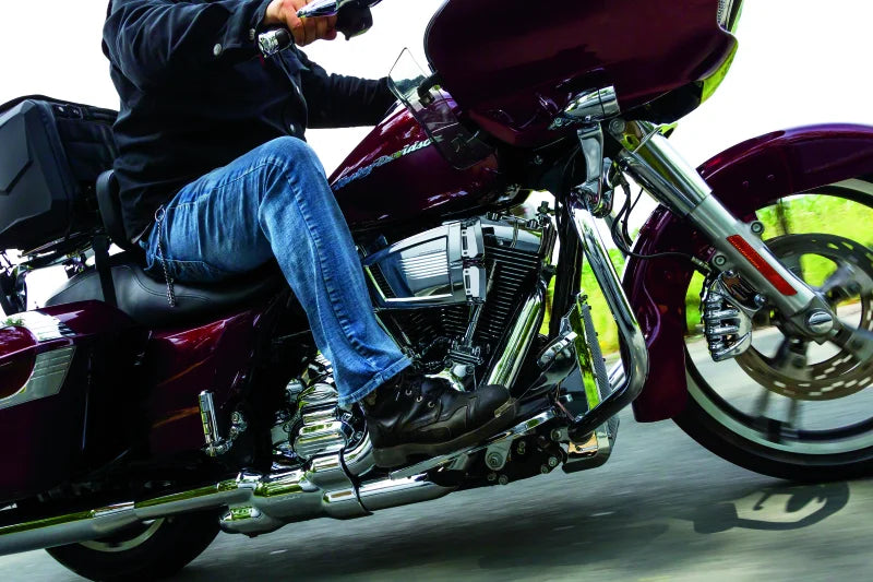 Kuryakyn Extended Brake Pedal 14 and Up Touring w/o Fairings Chrome - Side View