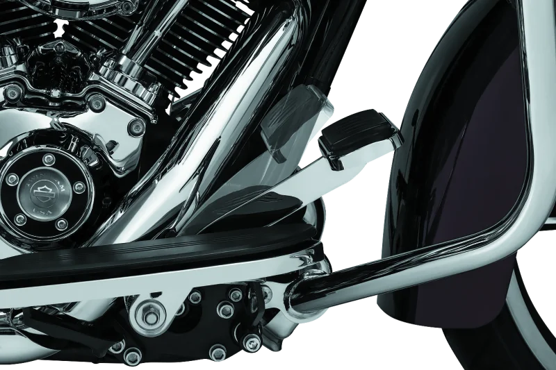 Kuryakyn Extended Brake Pedal 14 and Up Touring w/o Fairings Chrome - Back View