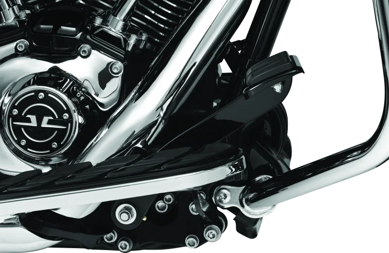 Kuryakyn Extended Brake Pedal 14 and Up Touring w/o Fairings Gloss Black - Side View