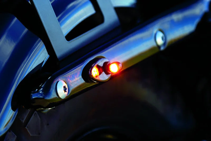 Kuryakyn Fender Strut Cover Plates Gloss Black - Side View