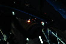 Load image into Gallery viewer, Kuryakyn Fender Strut Cover Plates Gloss Black - Installation View