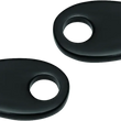Load image into Gallery viewer, Kuryakyn Fender Strut Cover Plates Gloss Black - Main Product View