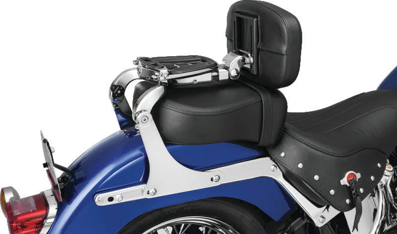 Kuryakyn Fixed Mounts For Multi-Purpose Backrest Chrome - Side View