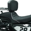 Load image into Gallery viewer, Kuryakyn Fixed Mounts Multi-Purpose Driver &amp; Passenger Backrest 04-22 XL Models Chrome - Detail View