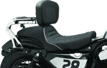 Load image into Gallery viewer, Kuryakyn Fixed Mounts Multi-Purpose Driver &amp; Passenger Backrest 04-22 XL Models Chrome - Detail View