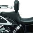 Load image into Gallery viewer, Kuryakyn Fixed Mounts Multi-Purpose Driver &amp; Passenger Backrest 06-17 Dyna Models Chrome - Main Product View