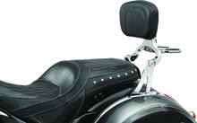 Load image into Gallery viewer, Kuryakyn Fixed Mounts Multi-Purpose Driver &amp; Passenger Backrest 14-22 Indian Models Chrome - Detail View