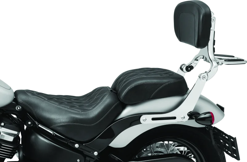 Kuryakyn Fixed Mounts Multi-Purpose Driver & Passenger Backrest 18-Up Softail Black - Additional View 5