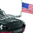 Load image into Gallery viewer, Kuryakyn Flag With Universal 1/2inch Vertical Mount Chrome