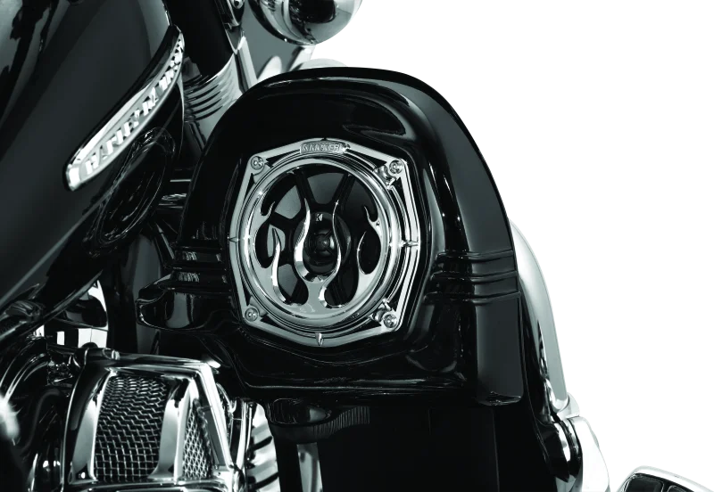 Kuryakyn Flame Speaker Grills Chrome - Additional View 5