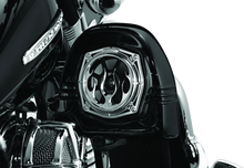 Load image into Gallery viewer, Kuryakyn Flame Speaker Grills Chrome - Additional View 5