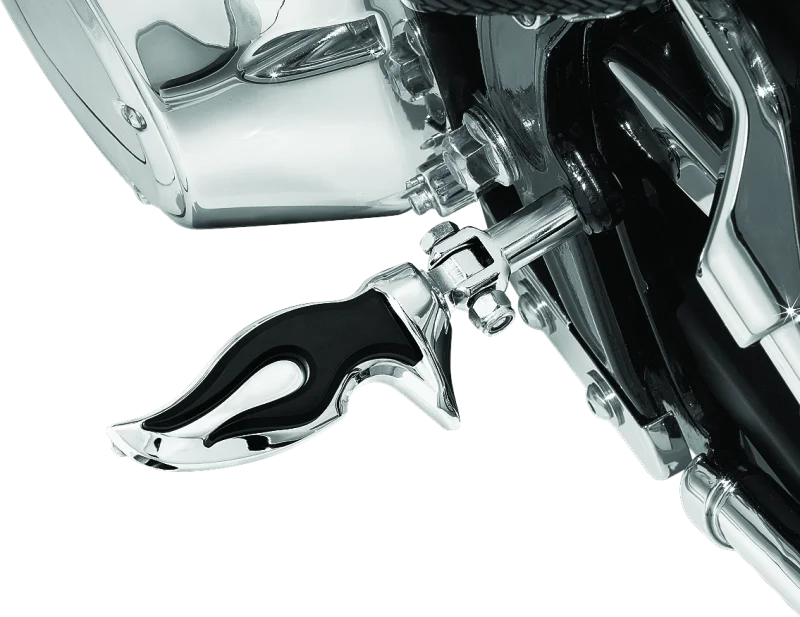 Kuryakyn Flamin Peg With Male Mount Adapter Chrome - Side View