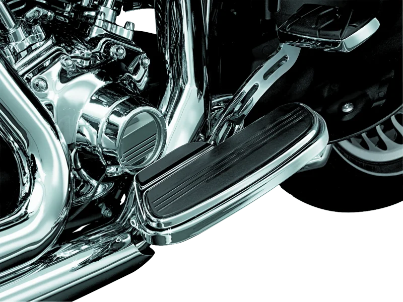 Kuryakyn Floorboard Exhaust Boot Guard Chrome - Side View