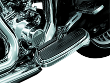 Load image into Gallery viewer, Kuryakyn Floorboard Exhaust Boot Guard Chrome - Side View