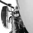 Load image into Gallery viewer, Kuryakyn Floorboard Relocator Brackets 17 and Up Touring Chrome - Side View