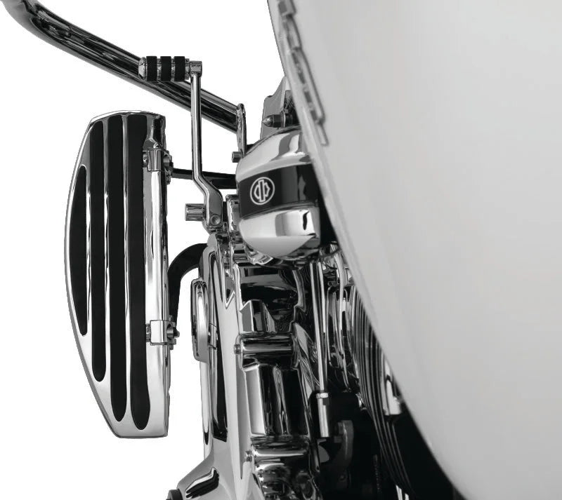 Kuryakyn Floorboard Relocator Brackets 17 and Up Touring Chrome - Detail View